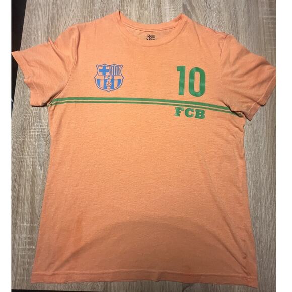 FC Barcelona Lionel Messi 10 Orange TShirt Kit - Picture 1 of 2